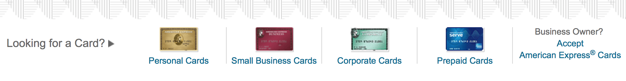 AMEX cards n different colors