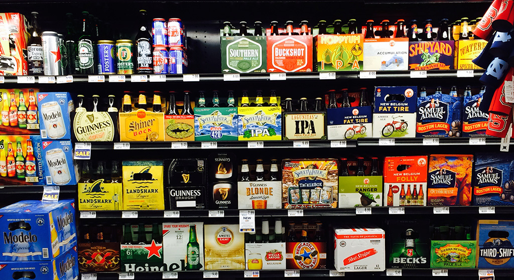 Photo of Craft Beer on the shelf