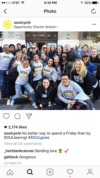 Picture of a SoulCycle2 group
